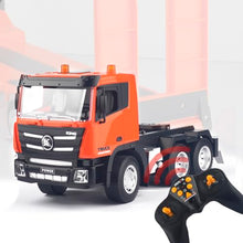 Load image into Gallery viewer, Ailejia RC Semi Truck Toy & RC Excavator Toy Set, Flattrailer Heavy Duty Trailer Tractor Truck