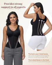 Load image into Gallery viewer, SHAPSHE Waist Trainer for Women Corset Shapewear Tummy Control Cincher - BLK/X-Small
