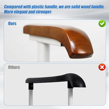 Load image into Gallery viewer, FSA/HSA Eligible Toilet Safety Rails for Elderly with Solid Wood Handles, Adjustable Height & Width, Heavy Duty Thickened Toilet Safety Frame, 520 LBS Capacity, Handles for Disabled & Seniors