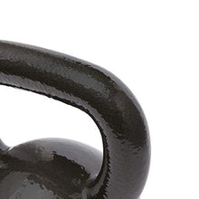 Load image into Gallery viewer, Amazon Basics Cast Iron Kettlebell for Strength Training, Textured Wide Handle, 50 Pounds, Black