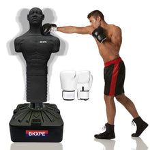 Load image into Gallery viewer, Punching Dummy, Durable Silicone Punching Bag with Large Stable Base for Adults & Kids, Freestanding Training Target for Boxing, Taekwondo, MMA, Home Gym(Black)