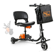 Load image into Gallery viewer, SuperHandy Passport Mobility Scooter for Adults- Foldable, 3 Wheel, Airline Travel Friendly - 13 Mile Range, Includes 2 Removable 44.4V Lithium-ion Batteries & Charger (275 Lbs)
