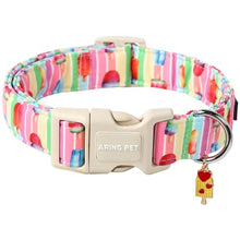 Load image into Gallery viewer, ARING PET Summer Dog Collar-Cute Popsicle Dog Collar for Small Dogs, Adjustable Multicolor Ice Cream Pet Collars Puppy Collar for Small Medium Large Dogs