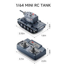 Load image into Gallery viewer, BRRRRT1/64 Remote Control Military Vehicles with Infrared Shoot,Mini RC Tank with 330° Rotating Turret and Sound