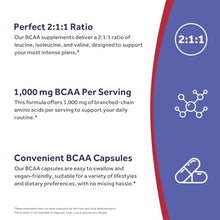 Load image into Gallery viewer, Doctor's Recipes BCAA 1000 mg, 2:1:1 Ratio, L-Leucine, L-lsoleucine, L-Valine, Branched Chain Amino Acids, Fast Recovery, Endurance, Energy, Vegan, 60 Capsules