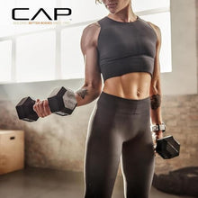 Load image into Gallery viewer, CAP Barbell 100 lb Rubber Coated Hex Dumbbell Set with Vertical Rack, Space-Saving A-Frame Storage