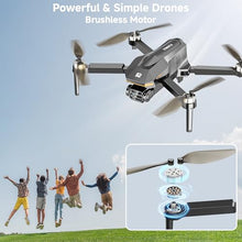 Load image into Gallery viewer, Drones with Camera for Adults 4K, Brushless Motor FPV Foldable Mini RC Drone for Kids Beginners, One-Touch Takeoff, 5G WiFi, Auto Hover