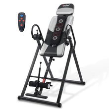 Load image into Gallery viewer, Teclor Inversion Table,Advanced Heat and Massage Function,Strength Training Inversion Table for Back Pain Relief,Heavy Duty Inversion Table 350 lbs Capacity with Wider and Thickened Backrest