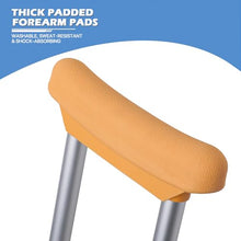 Load image into Gallery viewer, monicare Underarm Crutches for Youth 4'6" - 5'2" Aluminum Adjustable Lightweight Ergonomic Walking Crutches