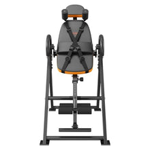 Load image into Gallery viewer, VEVOR Inversion Table, 300lbs Capacity Heavy Duty Inversion Table, Decompression Back Stretcher Machine, Strength Training Equipment with Headrest, Ankle Lock, Adjustable Protective Belt, Orange/Black