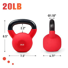 Load image into Gallery viewer, RitFit Neoprene Coated Kettlebell Weight Set, Solid Cast Iron