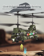 Load image into Gallery viewer, Army Chinook Remote Control Helicopter, LM19-D Military Transport RC Helicopter