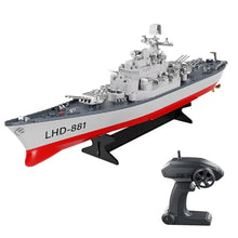 Load image into Gallery viewer, GoolRC Remote Control Warship RC Military Battleship, 1:390 Scale Remote Control Boat for Lakes and Rivers