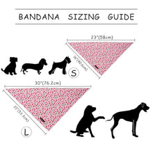 Load image into Gallery viewer, ARING PET Girl Dog Bandanas, Cute Summer Strawbery Cherry Pet Bandana Scarf Triangle Bib for Small Medium Large Female Dogs Cats, Puppy Kerchief for Daily Wear Walks Party Photos-L