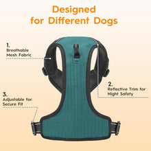 Load image into Gallery viewer, No Pull Dog Harness, No-Choke Soft Padded Reflective Dog Vest Harness with Front Clip & Top Handle, 2 Quick-Release Buckles, Adjustable for Small Medium Large Dogs