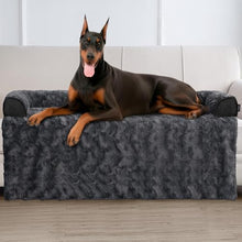 Load image into Gallery viewer, blunique Calming Dog Beds, Extra Large Fluffy Plush Dog Mat for Furniture Protector with Removable Washable Cover for Large Medium Small Dogs and Cats,53 x 39 inch