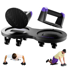 Load image into Gallery viewer, Multi Slider Home Gym Workout Device – All-in-One Core Training System with Push-Up Handles, Multifunctional Ab Roller