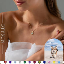 Load image into Gallery viewer, Gifts for Dog Lovers, Dog Lovers Gifts for Women Dogs Memorial Gift for Loss of Dogs October Birthday Gift Gold Birthstone Necklace for Women Pendant Necklace Christmas Stocking Stuffers for Pet Mom