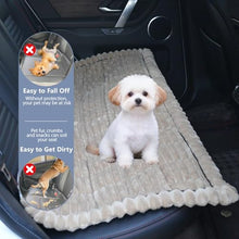 Load image into Gallery viewer, Dog Car Seat Waterproof Bed Cover Non-Slip Car Back Seat Soft and Comfortabl Pet Bed Mat Car Blanket for Travel Backseat Extender Seat Covers Dog Bed for Cars Trucks and SUVs (Brown Cover 23.6” x 51”)