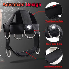 Load image into Gallery viewer, J Bryant Multifunctional Neck Head Harness Weight Lifting Training with Resistance Bands, Door Anchor and Chain, Full Range Muscle Workout