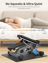 Load image into Gallery viewer, SPORTSROYALS Stair Stepper,Twist/Mini Stepper for Exercise at Home, Step Machine with Resistance Bands for Full Body Workout