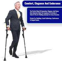 Load image into Gallery viewer, Ergobaum® 7TH Generation Prime by Ergoactives. 1 Pair (2 Units) of Ergonomic Forearm Crutches (Green)