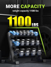 Load image into Gallery viewer, YOLEO Dumbbell Rack - 3 Tier & 5 Tier Compact Weight Rack for Dumbbell (Rack Only) (STANDARD, Rectangular Frame)