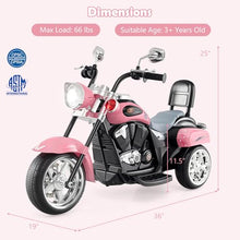 Load image into Gallery viewer, Costzon Kids Motorcycle, 6V Battery Powered Ride on Chopper Motorcycle w/Horn, Headlight