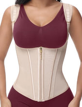 Load image into Gallery viewer, SHAPSHE Waist Trainer for Women, Tummy Control Sports Girdle, Tan-short Torso -Small