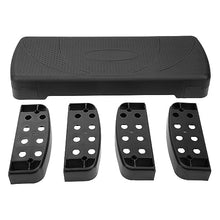 Load image into Gallery viewer, BalanceFrom Aerobic Step Platform Trainer with Adjustable 3-Level Risers, 400 Pound Weight Capacity – Non-Slip Exercise Stepper for Cardio, Strength, and Fitness Workouts at Home or Gym