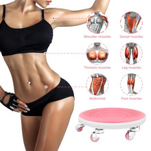 Load image into Gallery viewer, 6 Caster Ab Roller, Ab Exercise Equipment with Knee Pads, Ab Roller Wheel for Core Exercise-Pink