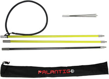 Load image into Gallery viewer, Scuba Choice Hybrid Hawaiian Sling 7-Foot Travel Spearfishing Pole Spear with 3-Prong Tip, Lightweight Fiber & Carbon Build, Adjustable Length, Rubber Sling & Carry Bag, Yellow