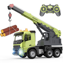 Load image into Gallery viewer, Double E Volvo FMX 1:20 Scale RC Crane Truck - 660° Rotating Console, 2.4GHz Anti-Interference, Construction Toy for Adults