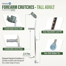 Load image into Gallery viewer, Drynarex Forearm Crutches, Tall