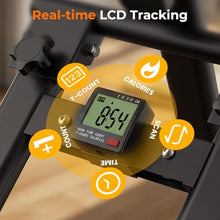Load image into Gallery viewer, Stair Stepper for Home,Vertical Climber Step Machine with Stable Triangular Frame, 3-Level Handrail Height & Resistance & Pedal Adjustment,LCD Monitor, Device Holder, Smooth Motion, 300 LBS Black