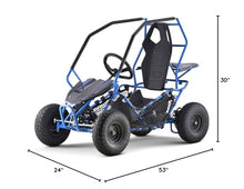 Load image into Gallery viewer, Kids Electric Go Kart Maverick 1000w Blue
