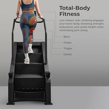 Load image into Gallery viewer, Sunny Health & Fitness Premium Smart Stair Climber – 15-Level Step Rate (24–164 Steps/Min), 8&4 Built-in Programs, Auto-Locking Pedals, 350 LB Capacity, Free SunnyFit App w/Dedicated SF-X7310 Program