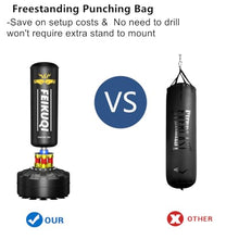 Load image into Gallery viewer, Standing Punching Bag for Adults, Feikuqi 205lbs Boxing Bag with Stand, Shock Absorber, Suction Cup Base, Punching Bag Stand for Adult, Standing Kickboxing Bag for Home Office Gym