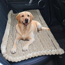 Load image into Gallery viewer, Dog Car Seat Waterproof Bed Cover Non-Slip Car Back Seat Soft and Comfortabl Pet Bed Mat Car Blanket for Travel Backseat Extender Seat Covers Dog Bed for Cars Trucks and SUVs (Brown Cover 23.6” x 51”)