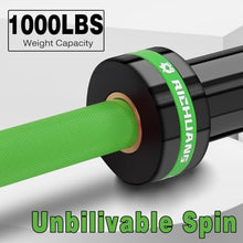 Load image into Gallery viewer, RICHUANG 7ft Olympic Barbell Weight Bar for Weightlifting, - 1000LBS-Green