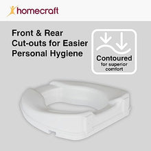Load image into Gallery viewer, Homecraft Savanah Raised Toilet Seat, 2" High Elevated Toilet Seat Locks Onto Standard Toilets, Portable Assistance Commode Seat with Sturdy Brackets, Medical Aid for Elderly, Disabled, Limited Mobility