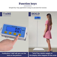 Load image into Gallery viewer, ScaleBelly Professional Physician Scale, 440 lb Home Gym Office Medical Floor Scale, High Capacity Scale for Wrestler Powerlifters