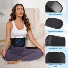 Load image into Gallery viewer, IGAVCPM ABS Stimulator Muscle Toner - FDA Cleared - Abdominal Training Belt Portable Sport Exercise Workout Equipment Home Office (Black Blue)