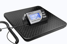 Load image into Gallery viewer, Amazon Basics Digital Shipping Postal Scale with Tare Function, Heavy Duty Weighing Platform, 660 lb Capacity, 1 Ounce Readability, Portable, Black