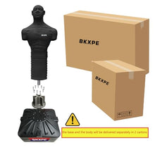 Load image into Gallery viewer, Punching Dummy, Durable Silicone Punching Bag with Large Stable Base for Adults & Kids, Freestanding Training Target for Boxing, Taekwondo, MMA, Home Gym(Black)