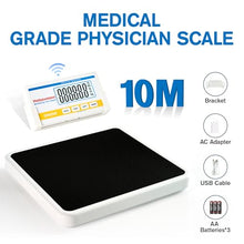 Load image into Gallery viewer, Helsevesen Professional Medical Bariatric Scale, 660 lb/300 kg Capacity, Wireless Digital Bathroom Scales, Low-Profile Heavy Duty Bariatric Scale with Anti-Slip Rubber Mat (DR660WL)