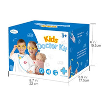 Load image into Gallery viewer, Liberry Doctor Kit for Toddlers 3 4 5 Years Old, Kids Doctor Play Set for Girls Boys Toy, Pretend Play Medical Kit with Stethoscope & Costume for Birthday Gift Blue