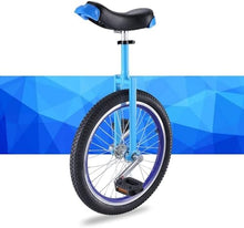 Load image into Gallery viewer, Wheel Unicycles Unicycle For Adult Kids ,With Knurled Non-slip Seat Tube Wheel Unicycle, Widen And Thick Tires Adult's Trainer Unicycle (18 inch blue)