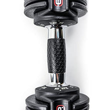 Load image into Gallery viewer, CAP 12.5 lb Pair ADJUSTABELL Adjustable Dumbbell with Contoured Full Rotation Handle, Honeycomb Design, Chrome