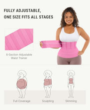 Load image into Gallery viewer, FeelinGirl Waist Trainer for Women Bandage Wrap Trimmer Belt Long Torso Tummy Wraps